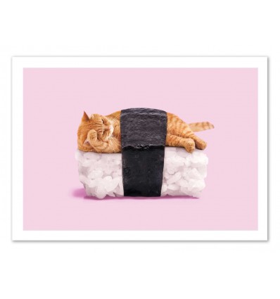 Art-Poster - Sushi Cat - Paul Fuentes