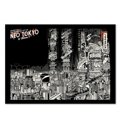 Art-Poster - Neo Tokyo - Paiheme studio