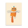 Card 10,5 x 14,8 cm - Fat cat, little bird - Jay Fleck