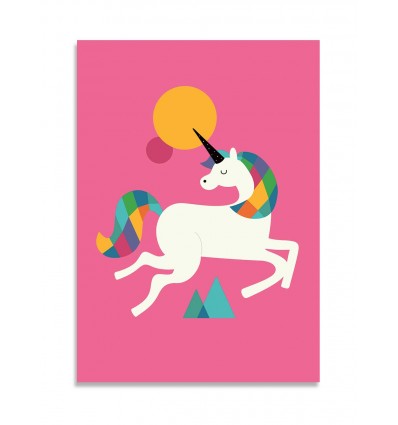 Card 10,5 x 14,8 cm - To be a unicorn - Andy Westface