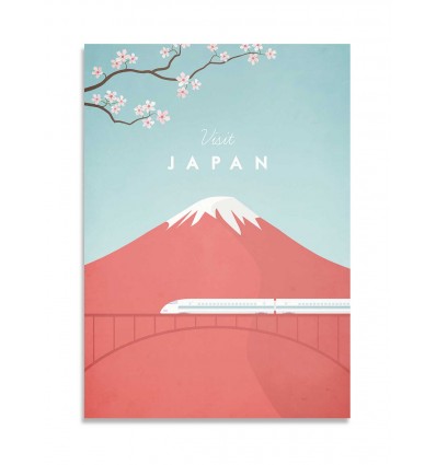 Carte 10,5 x 14,8 cm - Visit Japan - Henry Rivers
