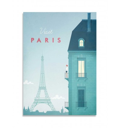Card 10,5 x 14,8 cm - Visit Paris - Henry Rivers