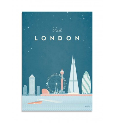 Carte 10,5 x 14,8 cm - Visit London - Henry Rivers