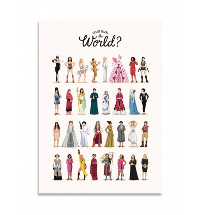 Card 10,5 x 14,8 cm - Run the World - Nour Tohme