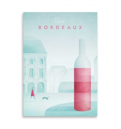 Carte 10,5 x 14,8 cm - Visit Bordeaux - Henry Rivers