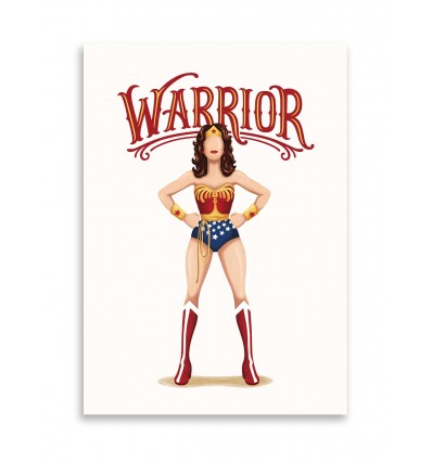 Carte 10,5 x 14,8 cm - Wonderwoman - Nour Tohme