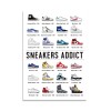 Carte 10,5 x 14,8 cm - Sneakers Addict - Olivier Bourdereau
