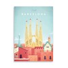 Carte 10,5 x 14,8 cm - Visit Barcelona - Henry Rivers