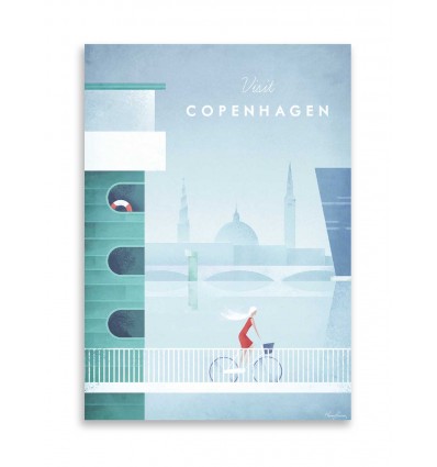 Carte 10,5 x 14,8 cm - Visit Copenhagen - Henry Rivers