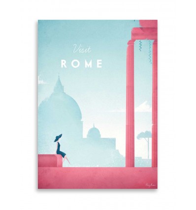 Carte 10,5 x 14,8 cm - Visit Rome - Henry Rivers