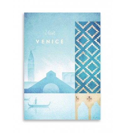 Carte 10,5 x 14,8 cm - Visit Venice - Henry Rivers