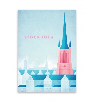 Card 10,5 x 14,8 cm - Visit Stockholm - Henry Rivers
