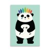 Card 10,5 x 14,8 cm - Indian Panda - Andy Westface