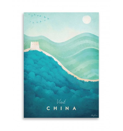 Card 10,5 x 14,8 cm - Visit China - Henry Rivers