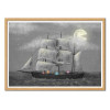 Art-Poster - Ghost Ship - Terry Fan - Cadre bois chêne