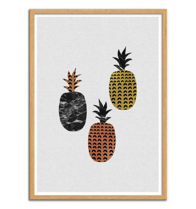 Art-Poster - Scandi Pineapples - Orara Studio