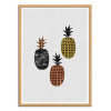 Art-Poster - Scandi Pineapples - Orara Studio - Cadre bois chêne