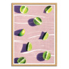 Art-Poster - Lime Fruits - Leemo - Cadre bois chêne