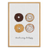 Art-Poster - Donut worry, be happy - Orara Studio