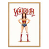Art-Poster - Wonderwoman - Nour Tohme - Cadre bois chêne