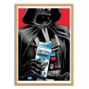 Art-Poster - Darth Vader - Joshua Budich - Cadre bois chêne