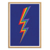 Art-Poster - Thunder Rainbow - Rosi Feist - Cadre bois chêne