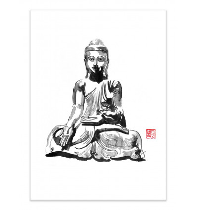 Art-Poster - Buddha - Pechane Sumie