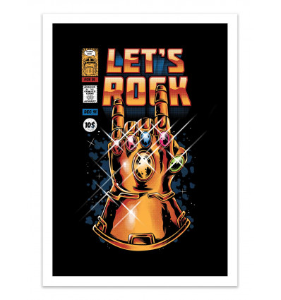 Art-Poster - Let's Infinity rock - Ilustrata