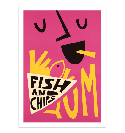 Art-Poster - Fish and chips - Fox and Velvet