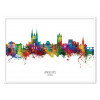 Art-Poster - Angers France Skyline - Michael Tompsett
