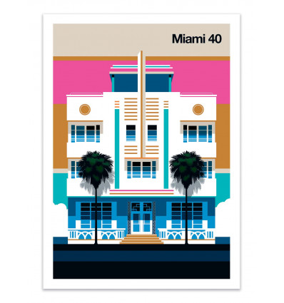 Art-Poster - Miami 40 - Bo Lundberg