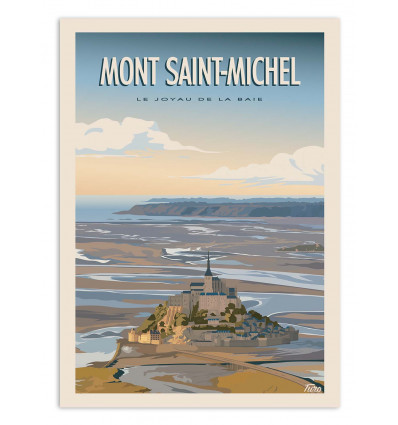 Art-Poster - Mont Saint-Michel - TuroMemoriesStudio