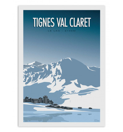 Art-Poster - Tignes Val Claret - TuroMemoriesStudio