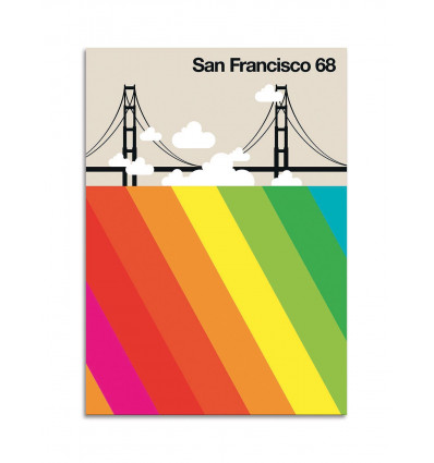 Card 10,5 x 14,8 cm - San Francisco 68 - Bo Lundberg