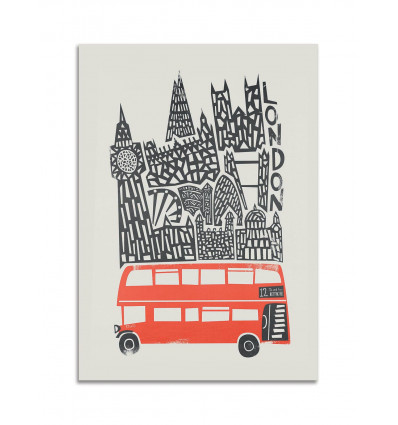 Card 10,5 x 14,8 cm - London - Fox and Velvet