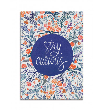 Card 10,5 x 14,8 cm - Stay Curious - Cat Coquillette