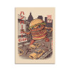 Card 10,5 x 14,8 cm - Burgerzilla - Ilustrata