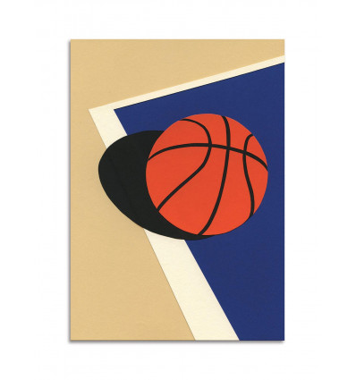 Card 10,5 x 14,8 cm - Oakland Basketball Team Version 2 - Rosi Feist