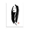 Card 10,5 x 14,8 cm - Woman portrait - Pechane Sumie