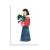 Card 10,5 x 14,8 cm - Plants lady - Ploypisut