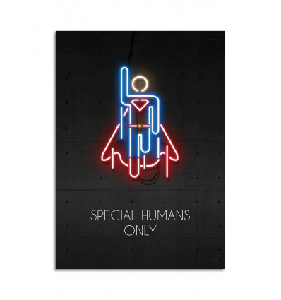 Card 10,5 x 14,8 cm - Special humans only Version 2 - Rubiant