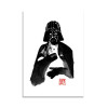 Card 10,5 x 14,8 cm - Darth Vader and cat - Pechane Sumie