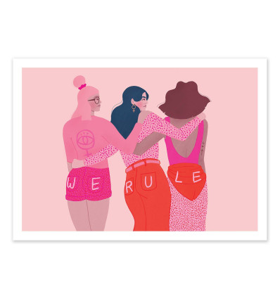 Art-Poster - We rule - Veronika Grenzebach by The Artcicle