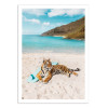 Art-Poster - Tiger's surf beach - Gal Design
