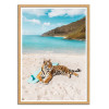 Art-Poster - Tiger's surf beach - Gal Design