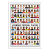 Art-Poster 50 x 70 cm - Legendary Football Players - Olivier Bourdereau