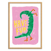 Art-Poster - Krokodil have fun - Maja Tomljanovic