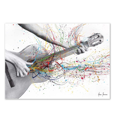 Art-Poster - Acoustic guitar solo - Ashvin Harrison
