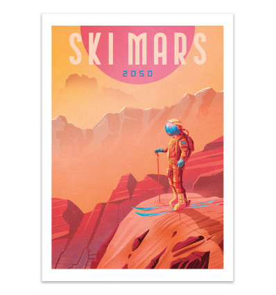 Art-Poster - Ski Mars - Mark Harrison
