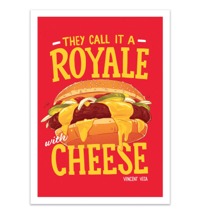 Art-Poster - Royale with cheese - Barrie Jones